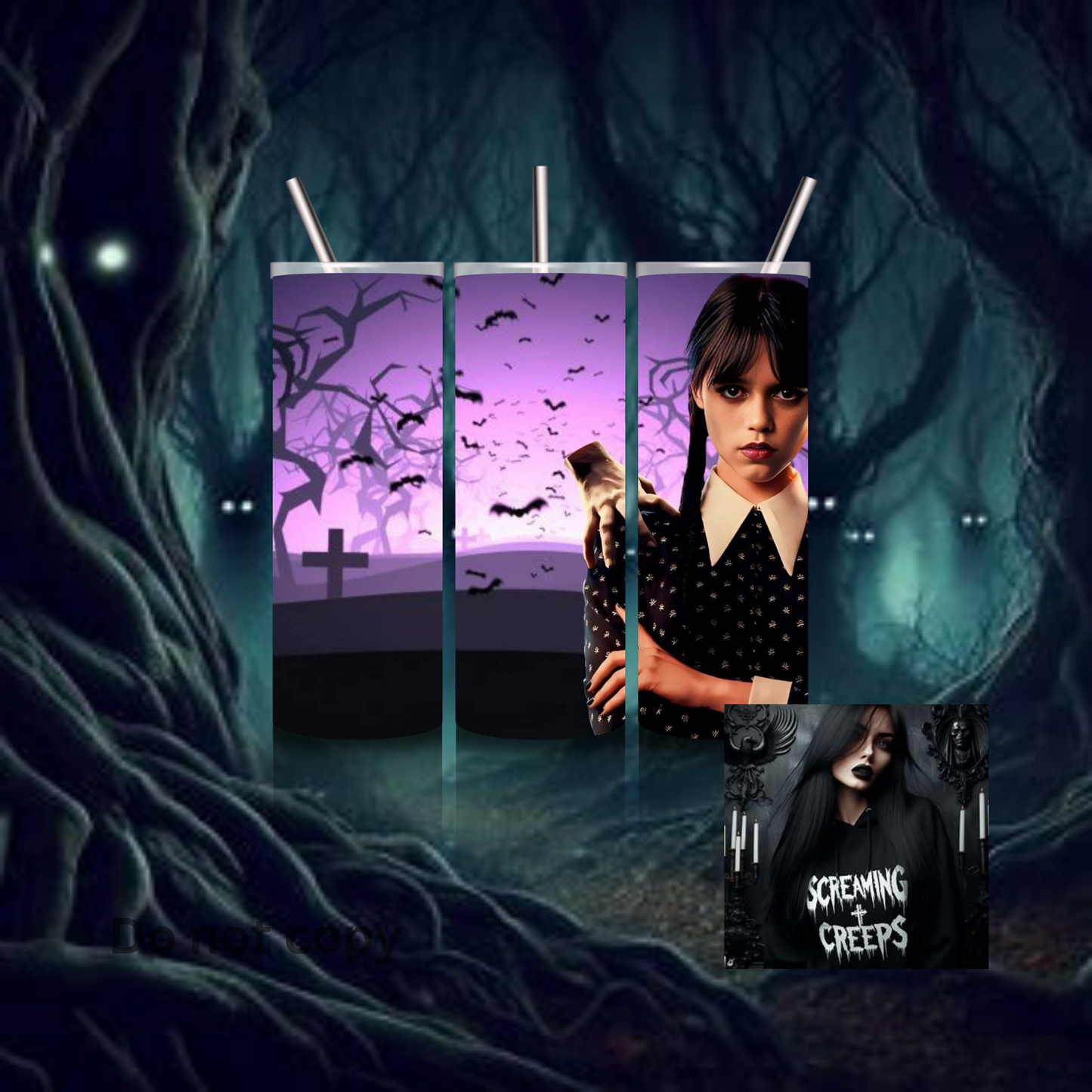 Classic Movie and Show Tumblers, Stainless Steel Edition for Halloween Movie Marathons