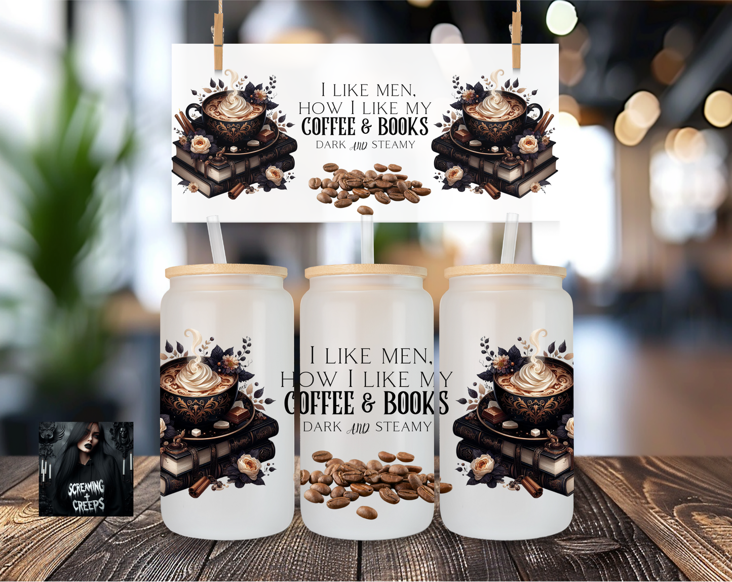 Libbey Coffee Cup I like my men how I like my coffee