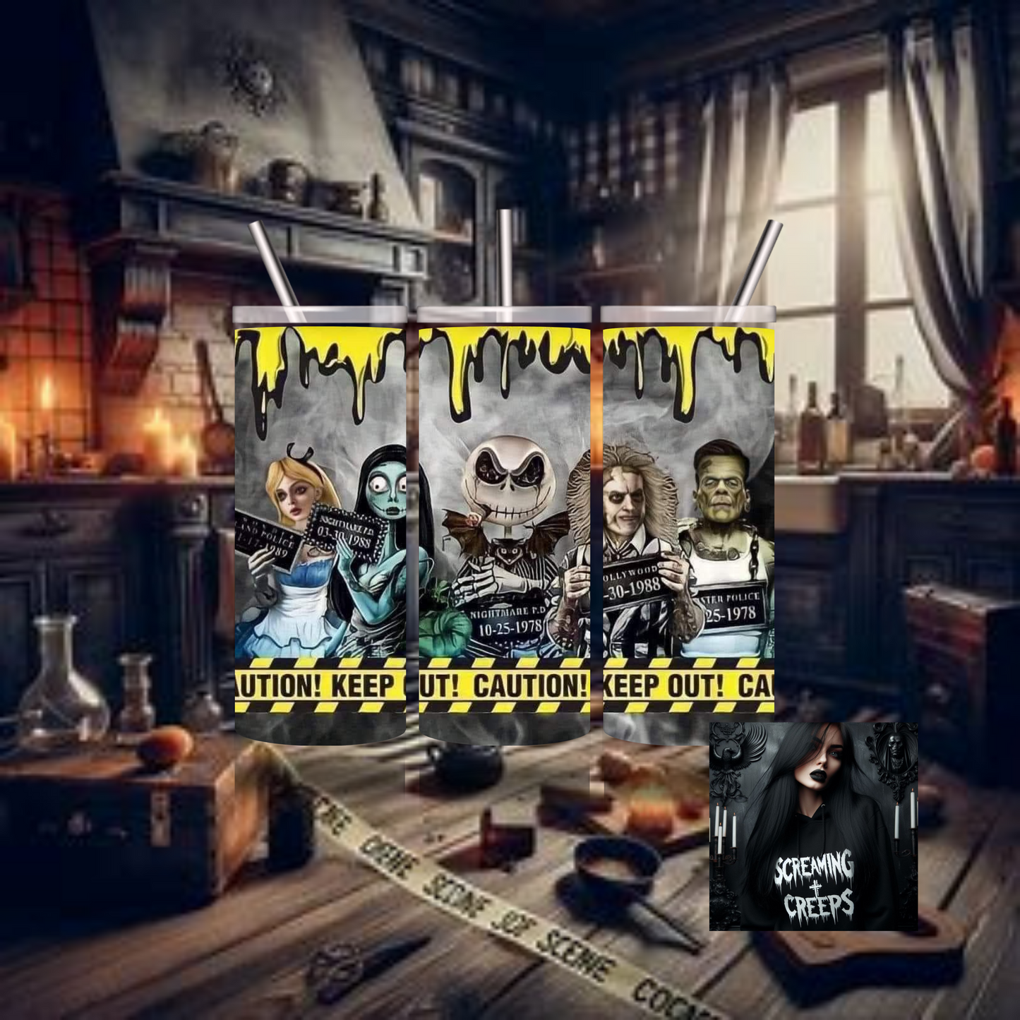 Horror Insulated Tumbler, Horror Movie Marathon Essential