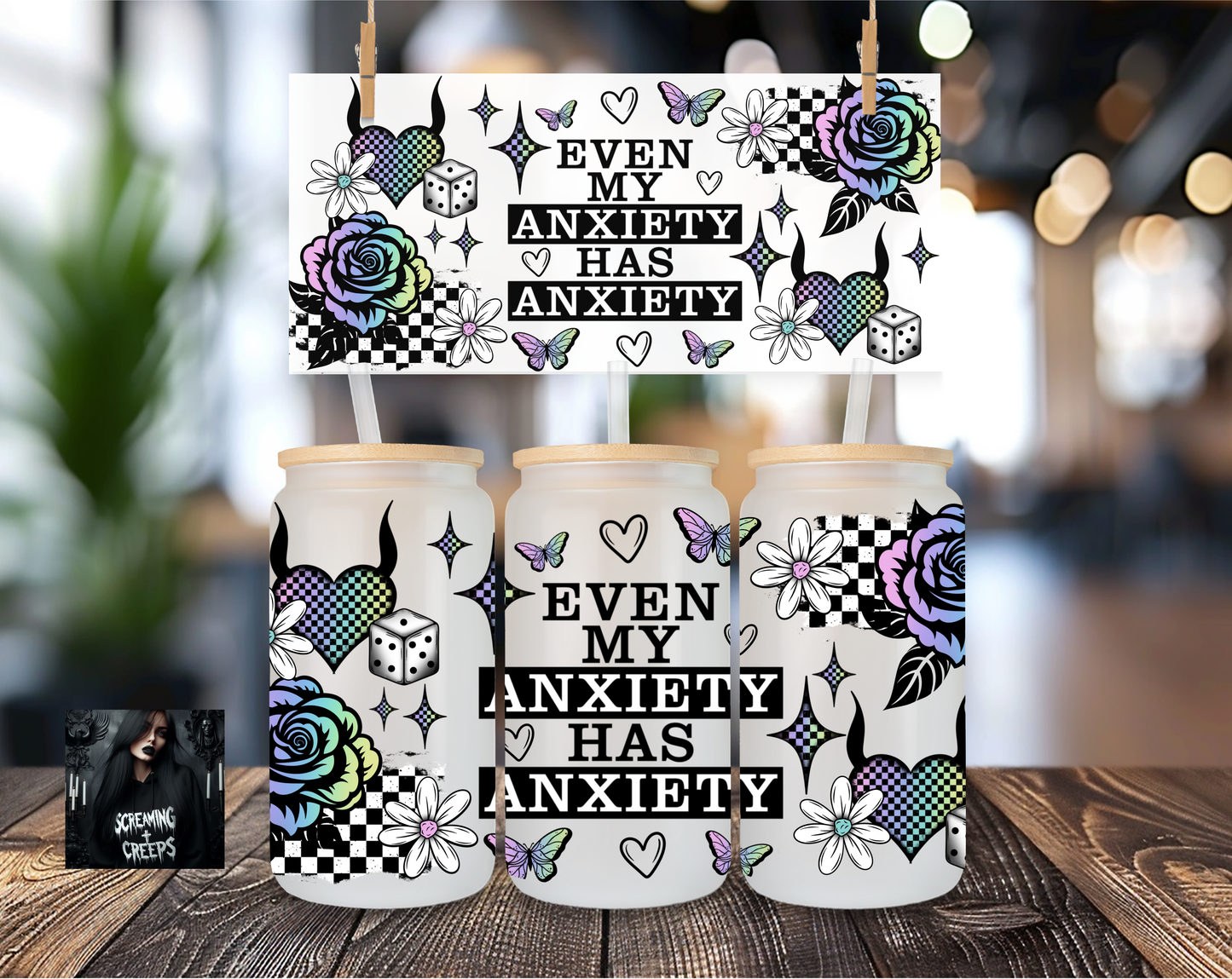 Libbey Coffee Cup Even my anxiety has anxiety