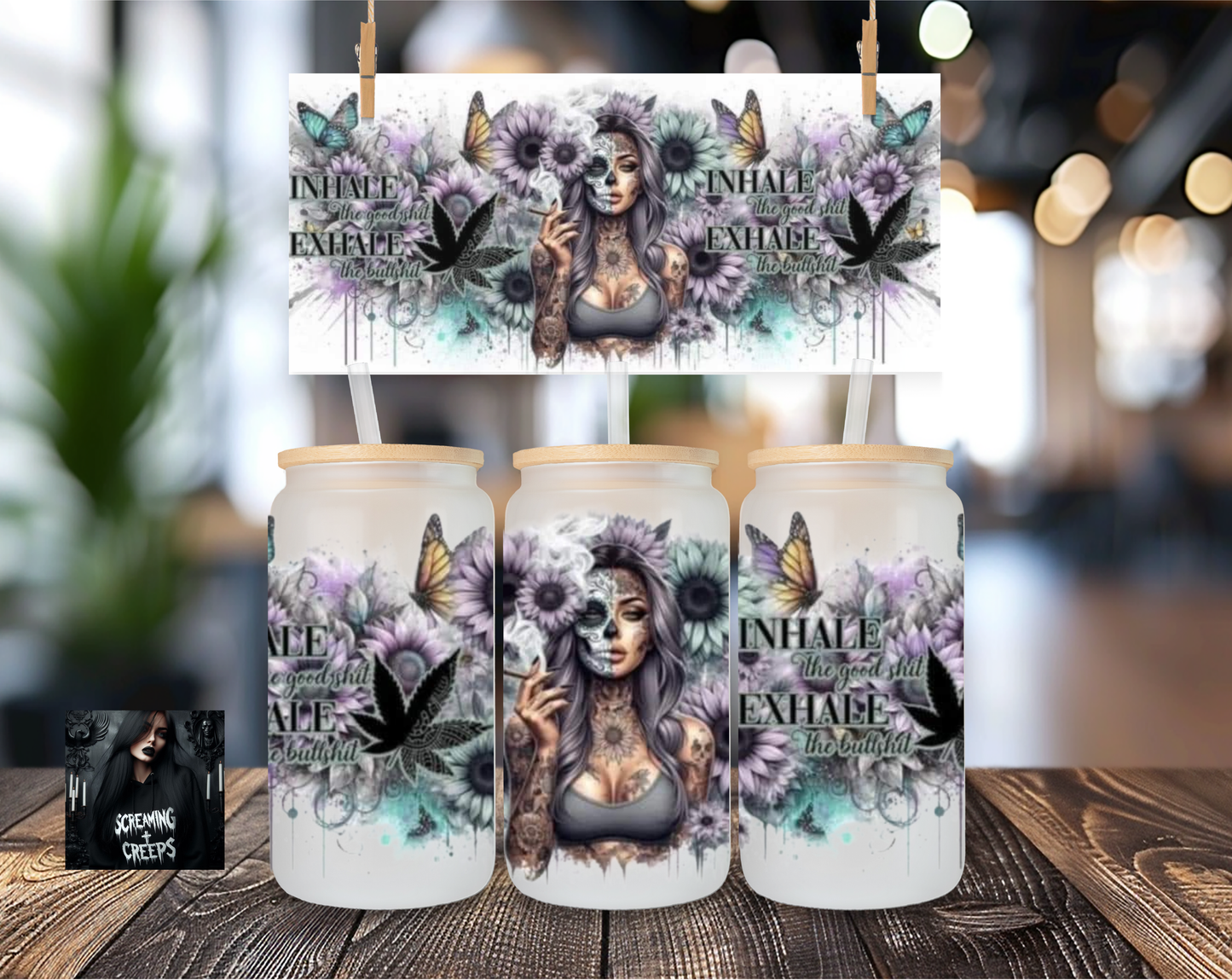 Libbey Coffee Cup Inhale the good shit, exhale the bad shit