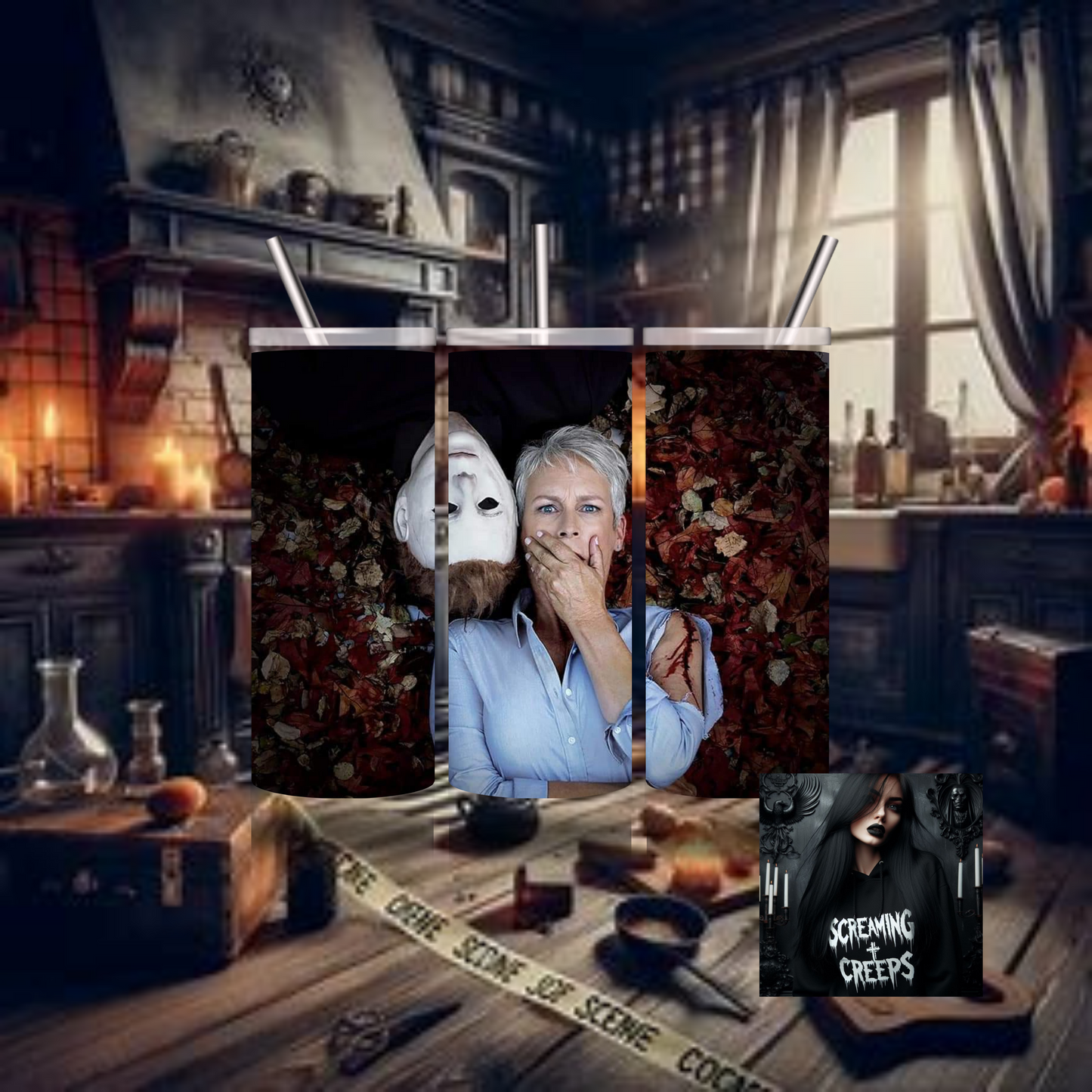 Michael Myers Horror Insulated Tumbler, Horror Movie Marathon Essential