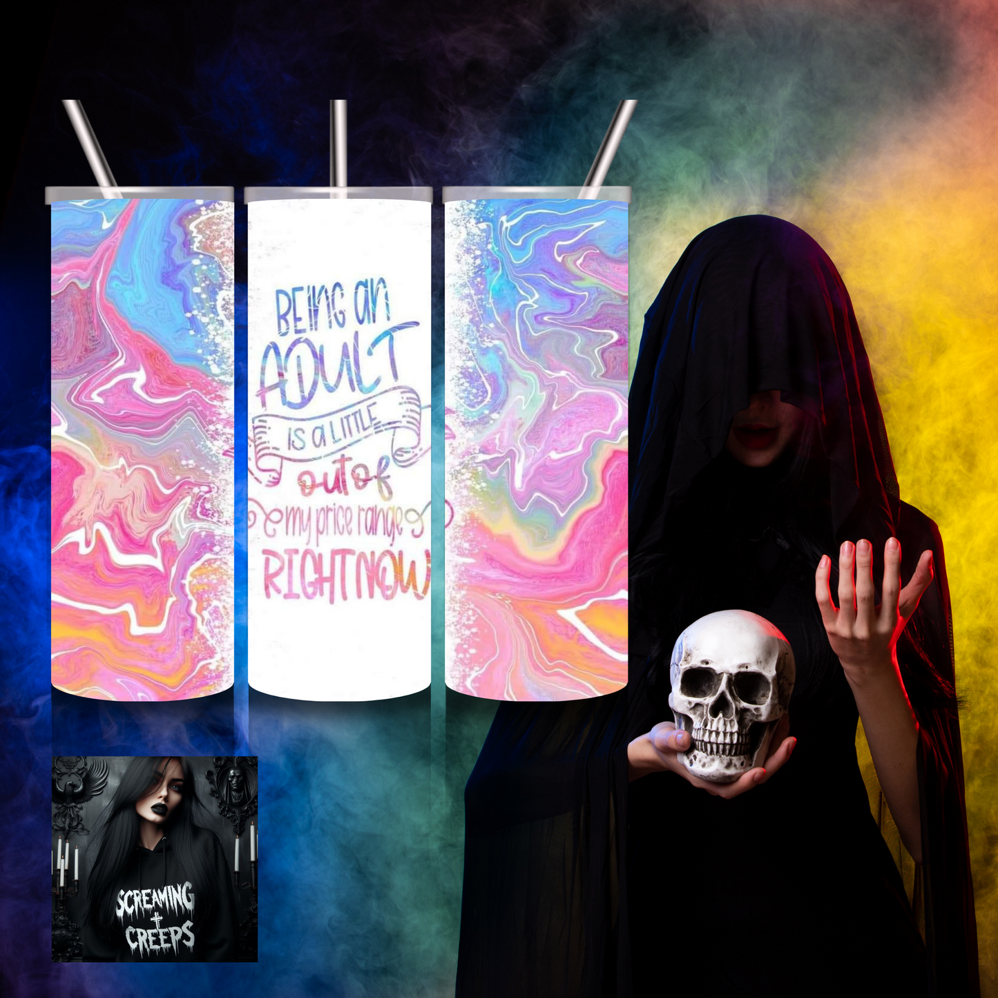 Sassy Sarcasm Sipper: Stainless Steel Tumbler for Witty Quips