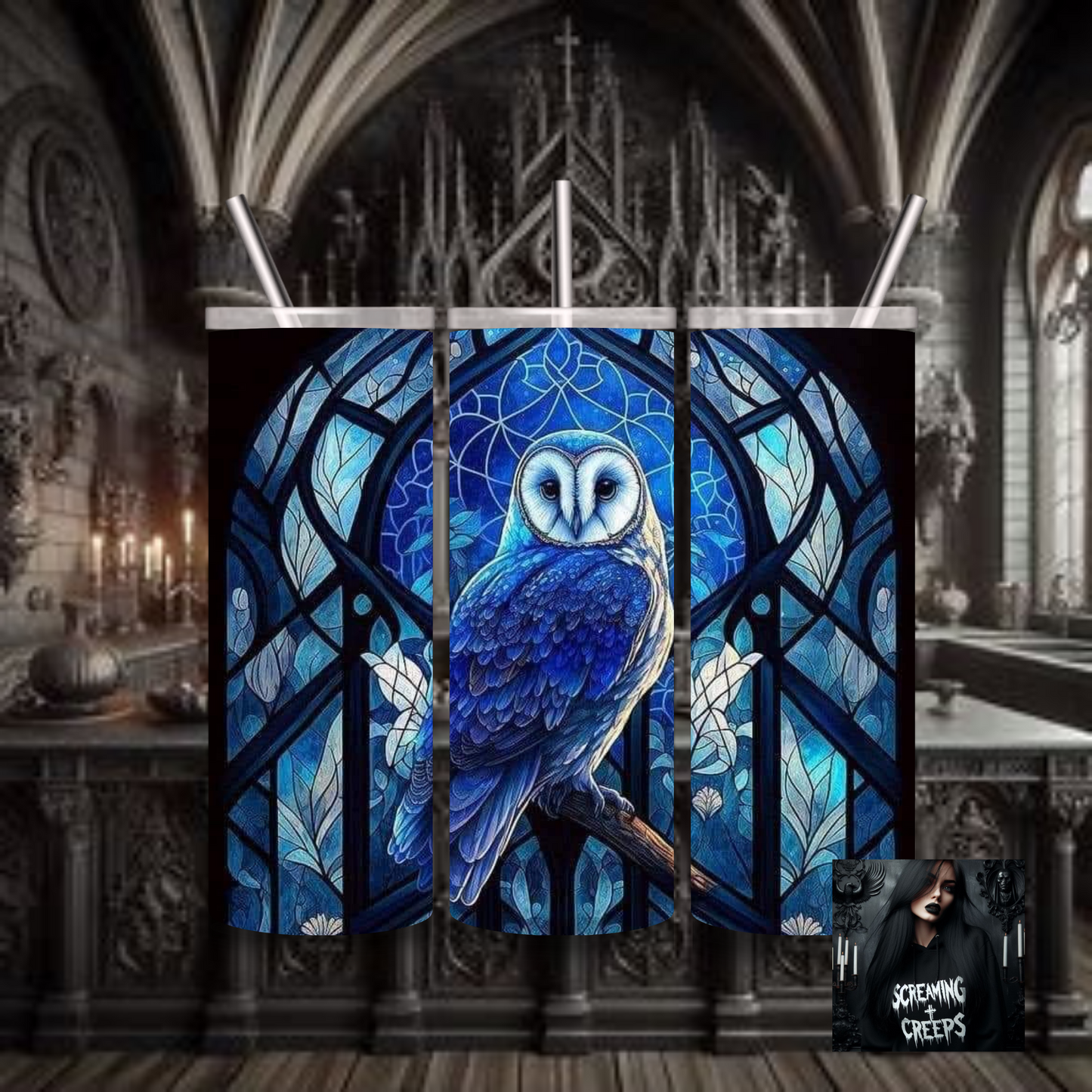 Mystifying Stainless Steel Tumbler with Witchy Aesthetic