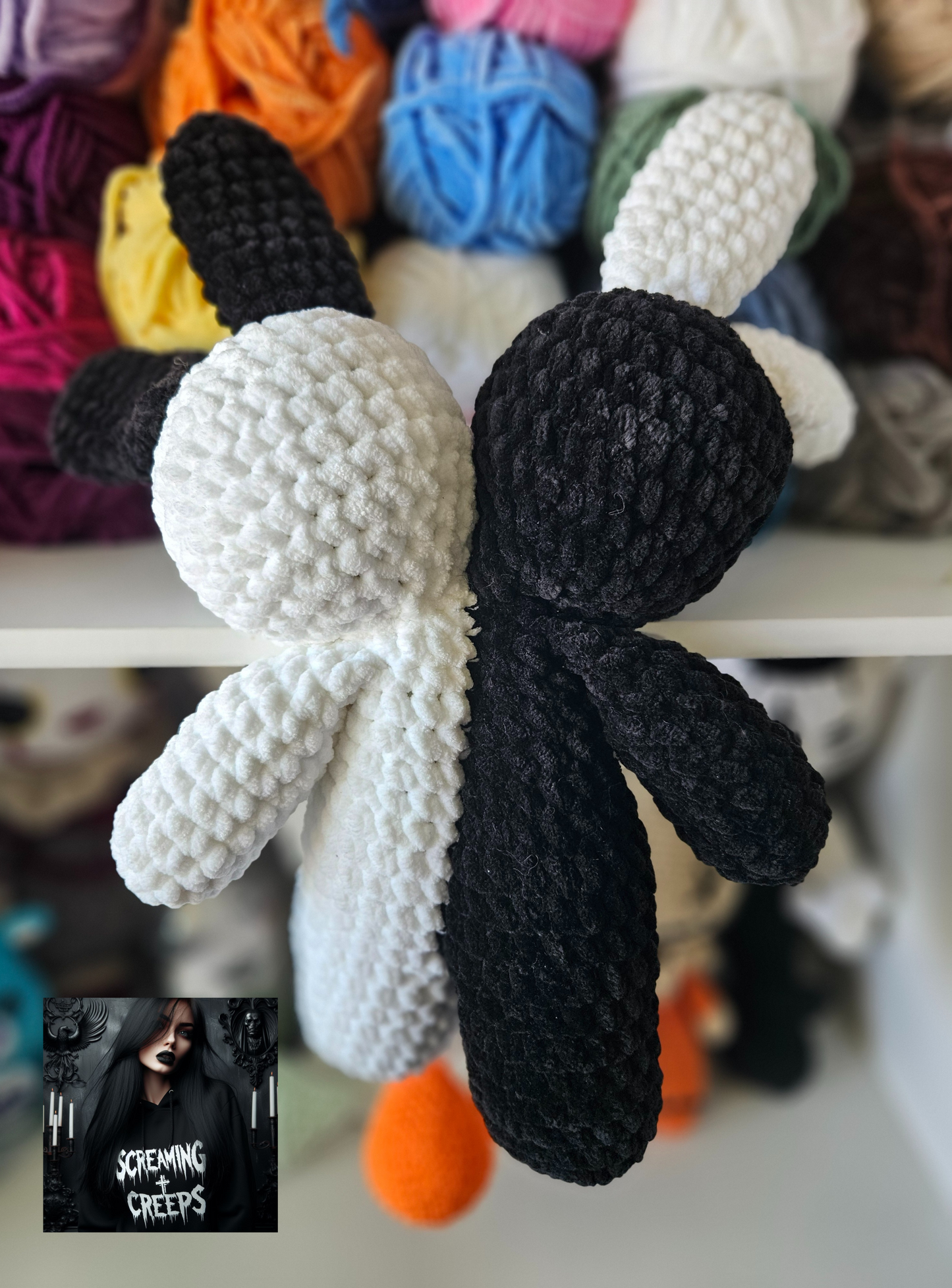 Handmade Double Headed Bunny Plushie