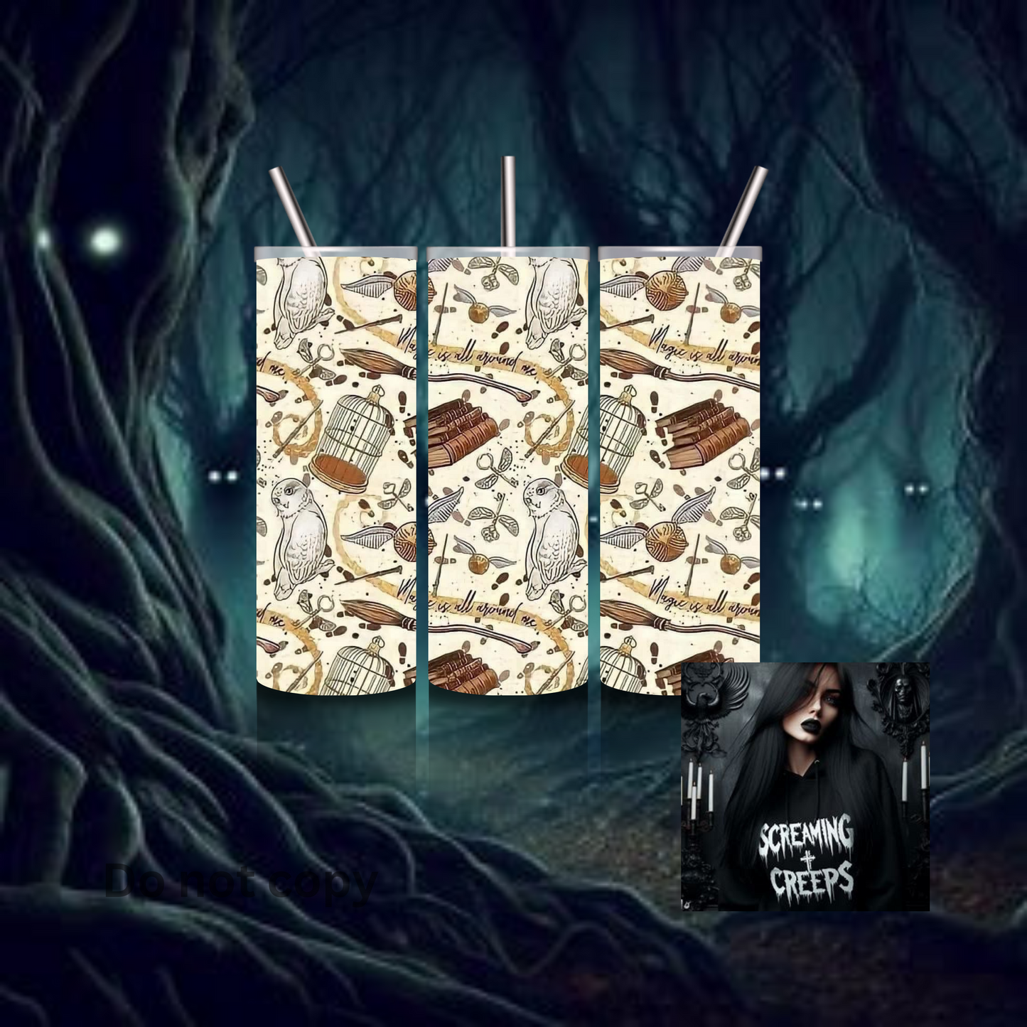 Classic Movie and Show Tumblers, Stainless Steel Edition for Halloween Movie Marathons