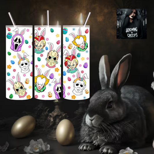 Creep Into Easter with Our Horror Stainless Steel Tumbler!