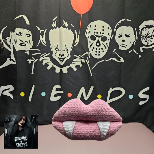 Vampire Lips Pillow