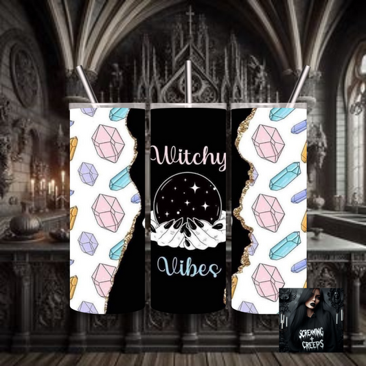 Mystifying Stainless Steel Tumbler with Witchy Aesthetic