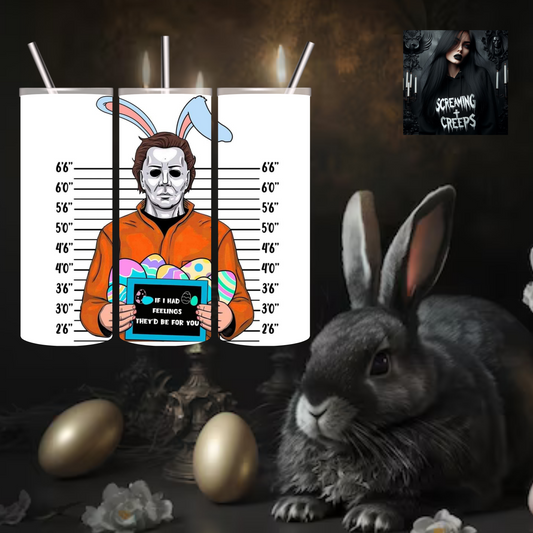 Ghoulish Easter Vibes, Stainless Steel Tumbler for Horror Enthusiasts