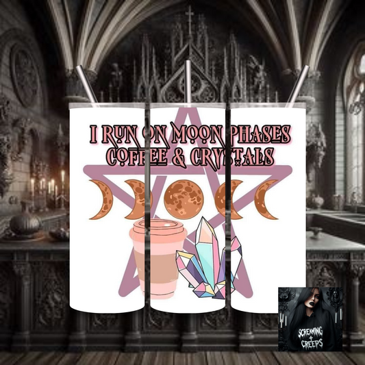 Mystifying Stainless Steel Tumbler with Witchy Aesthetic