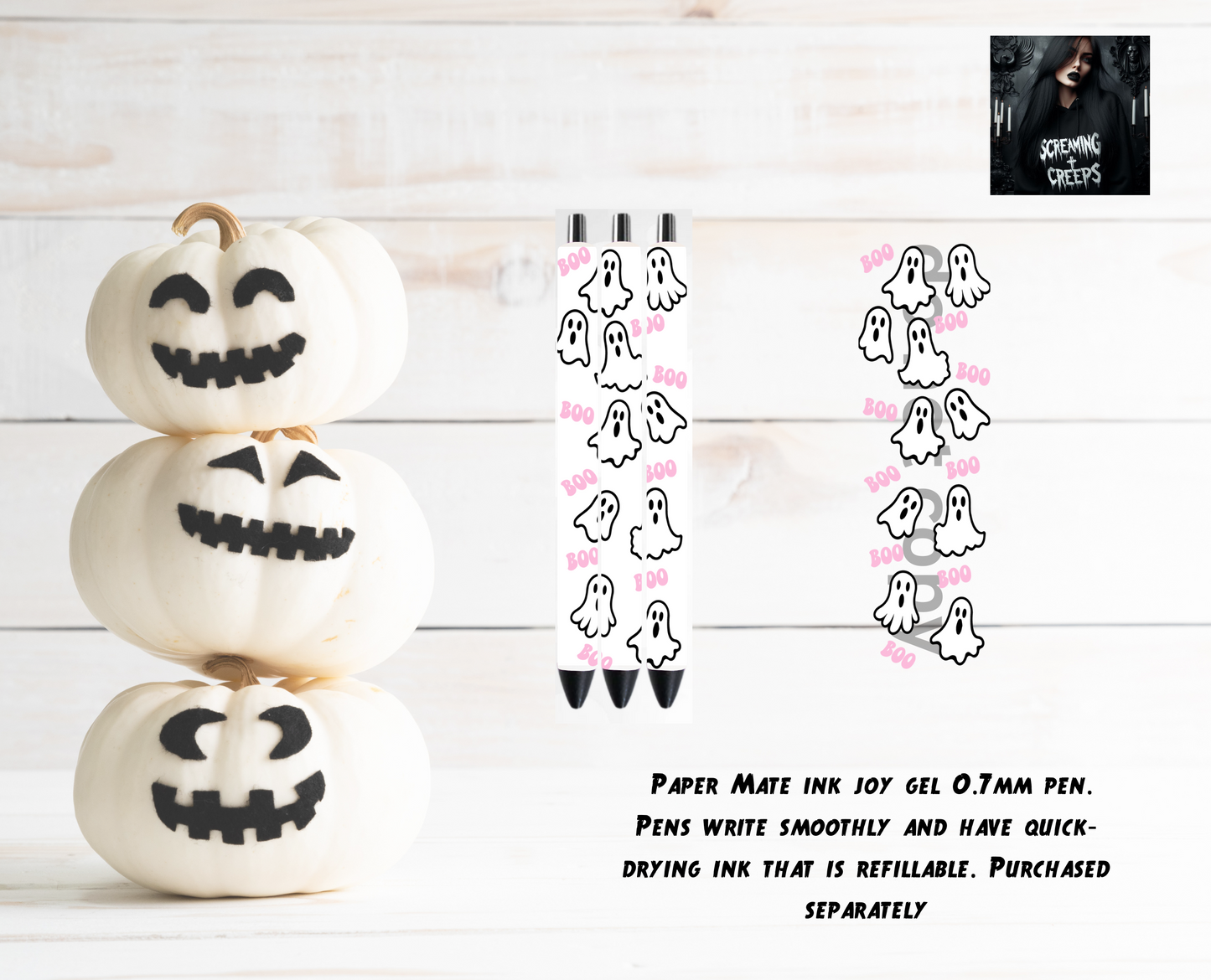 Boo Ghost Custom Pen