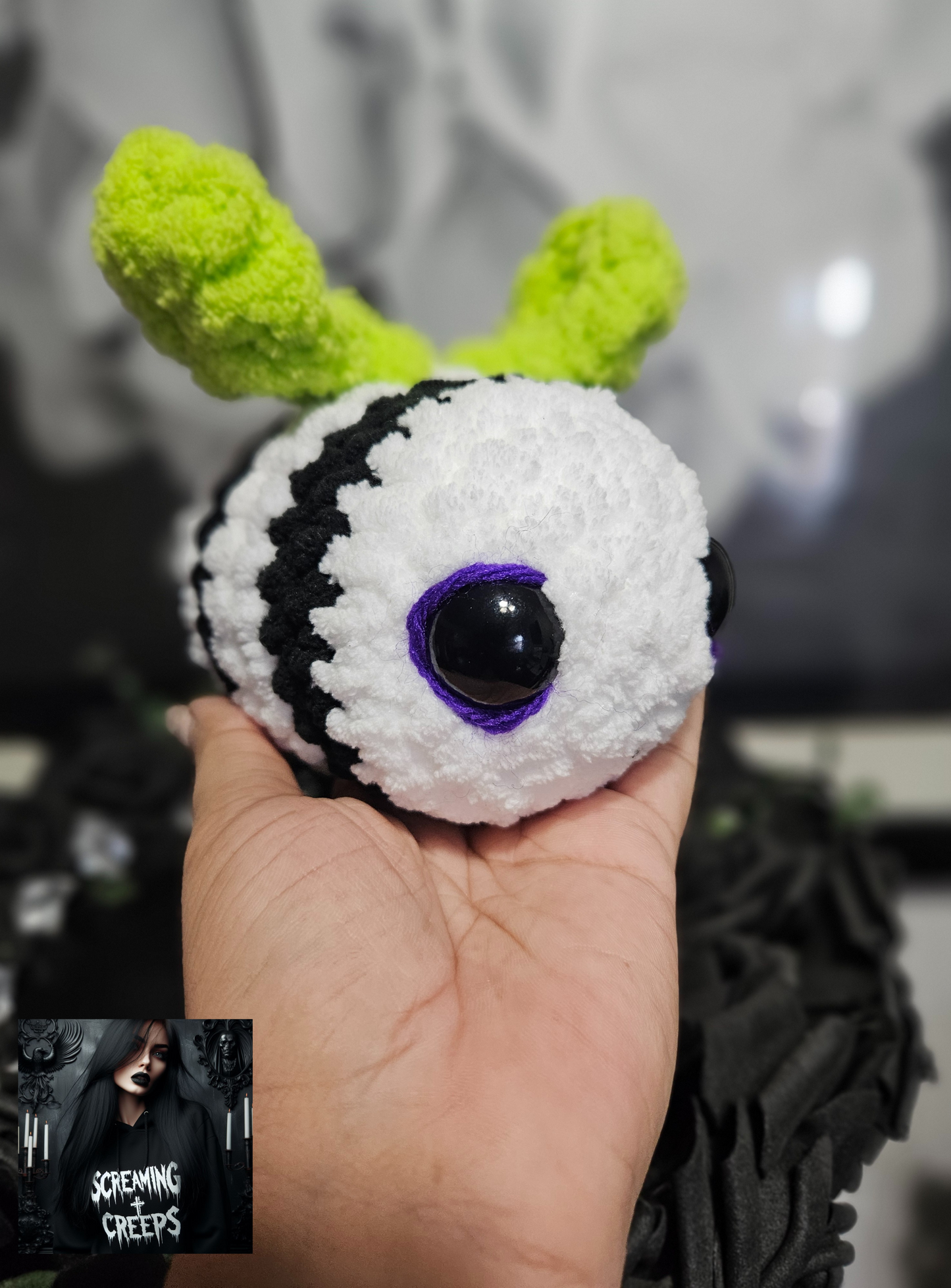 Handmade Beetlejuice Bee Plushie