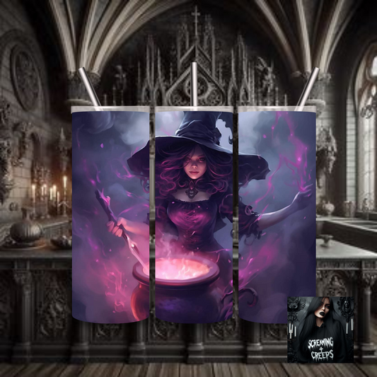 Mystifying Stainless Steel Tumbler with Witchy Aesthetic