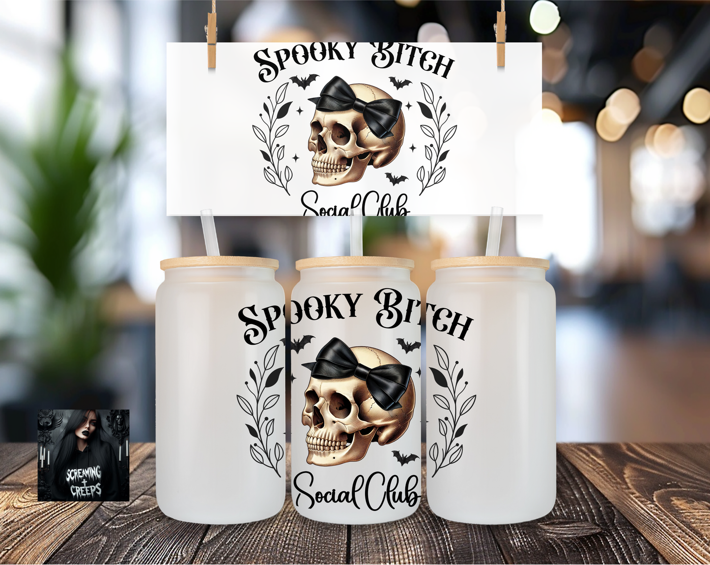 Libbey Coffee Cup Spooky Bitch Social Club