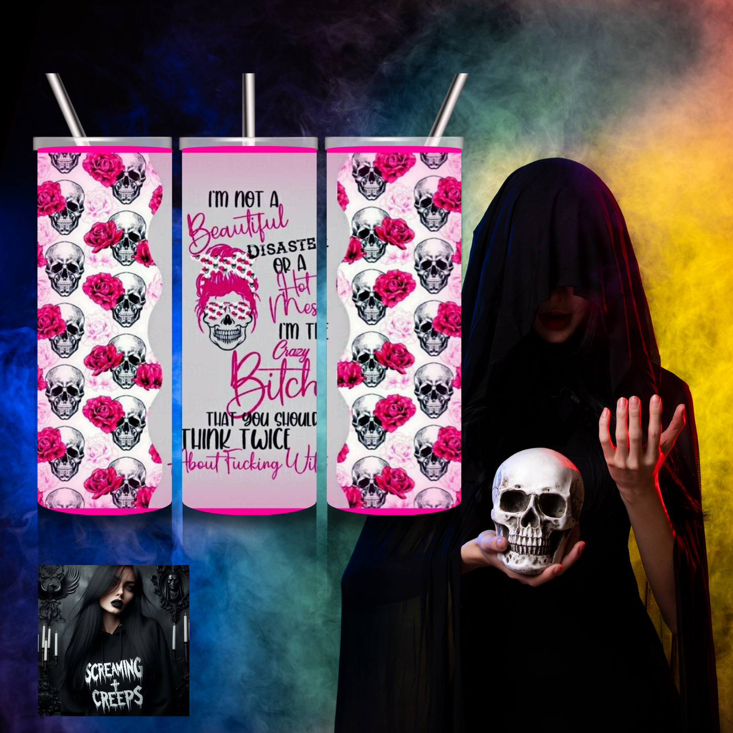 Sassy Sarcasm Sipper: Stainless Steel Tumbler for Witty Quips