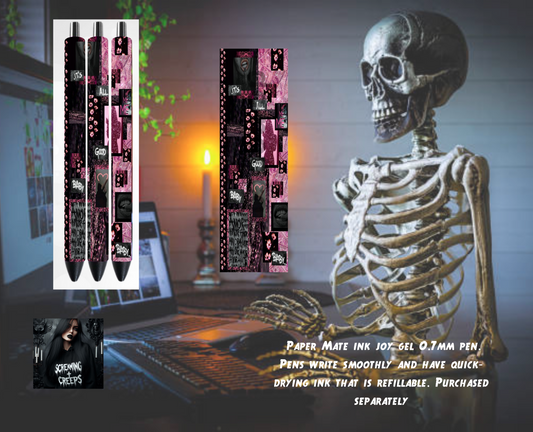 Handcrafted Custom Magical Collaged Inkjoy Pen, Unleash Your Mystical Creativity