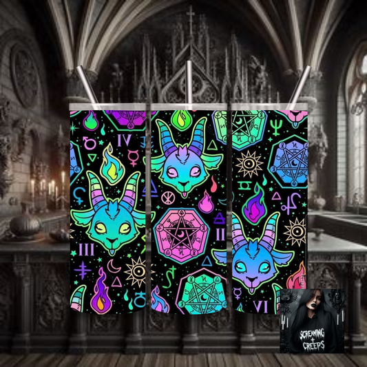 Mystifying Stainless Steel Tumbler with Witchy Aesthetic