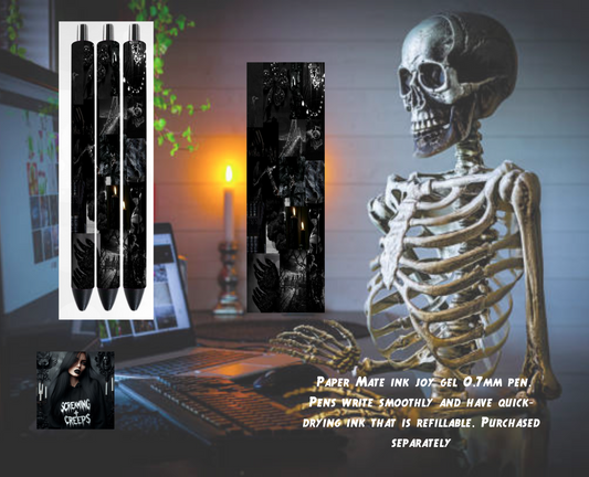 Handcrafted Custom Magical Collaged Inkjoy Pen, Unleash Your Mystical Creativity