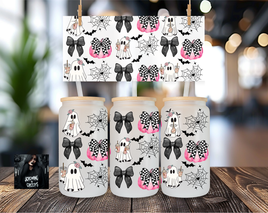 Libbey Coffee Cup Ghost and Bows