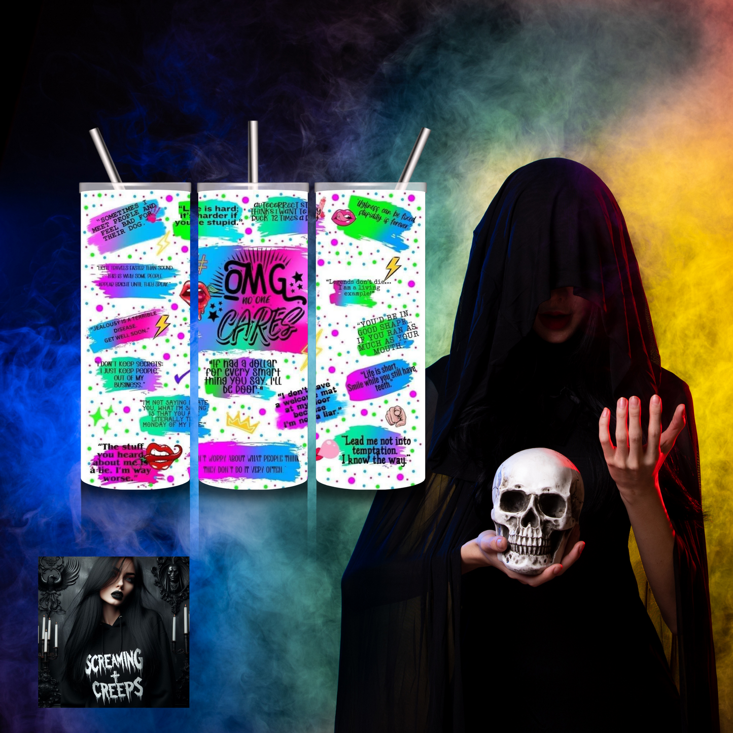 Sassy Stainless Steel Tumbler for Witty Quips