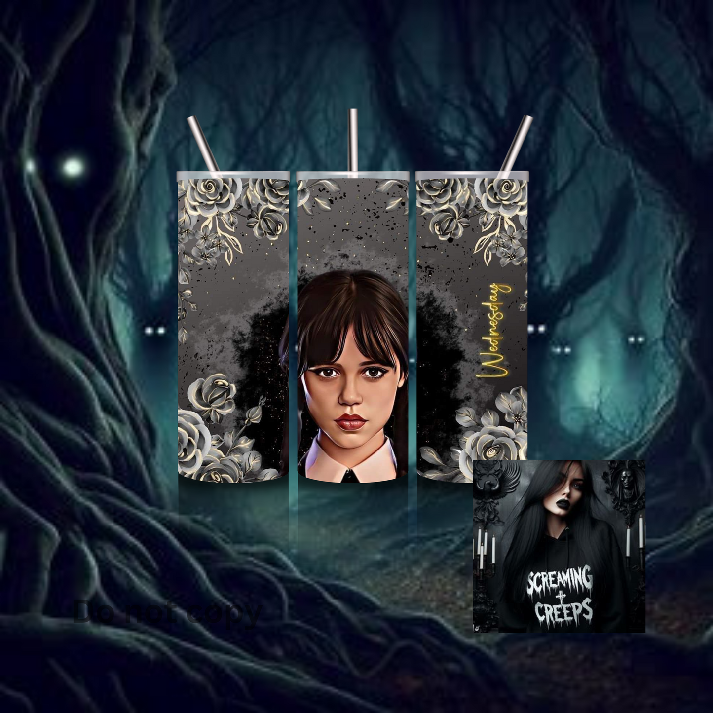 Classic Movie and Show Tumblers, Stainless Steel Edition for Halloween Movie Marathons