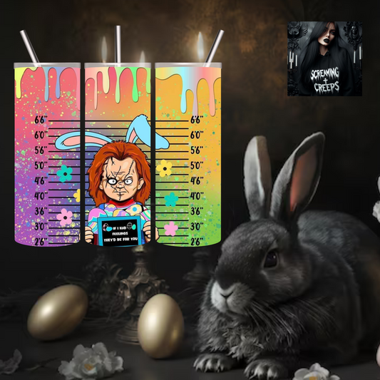 Creep Into Easter with Our Spooky Chucky Horror Stainless Steel Tumbler!