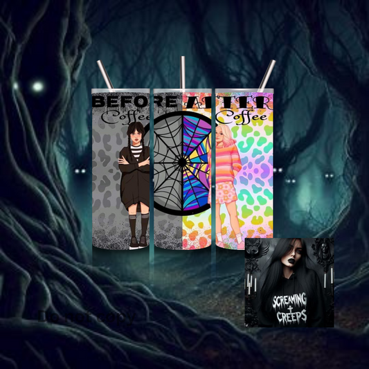 Classic Movie and Show Tumblers, Stainless Steel Edition for Halloween Movie Marathons