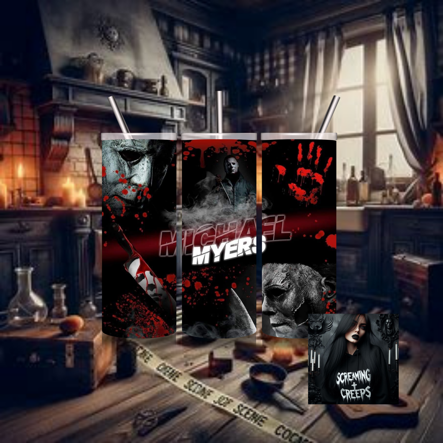 Michael Myers 20oz Insulated Drinking Tumbler