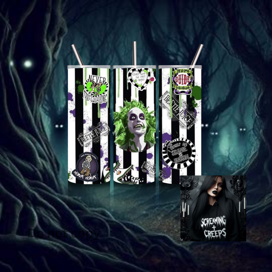 Classic Movie and Show Tumblers, Stainless Steel Edition for Halloween Movie Marathons