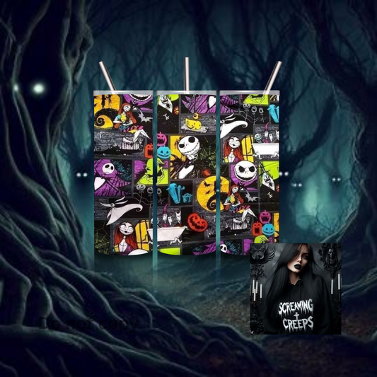 Classic Movie and Show Tumblers, Stainless Steel Edition for Halloween Movie Marathons