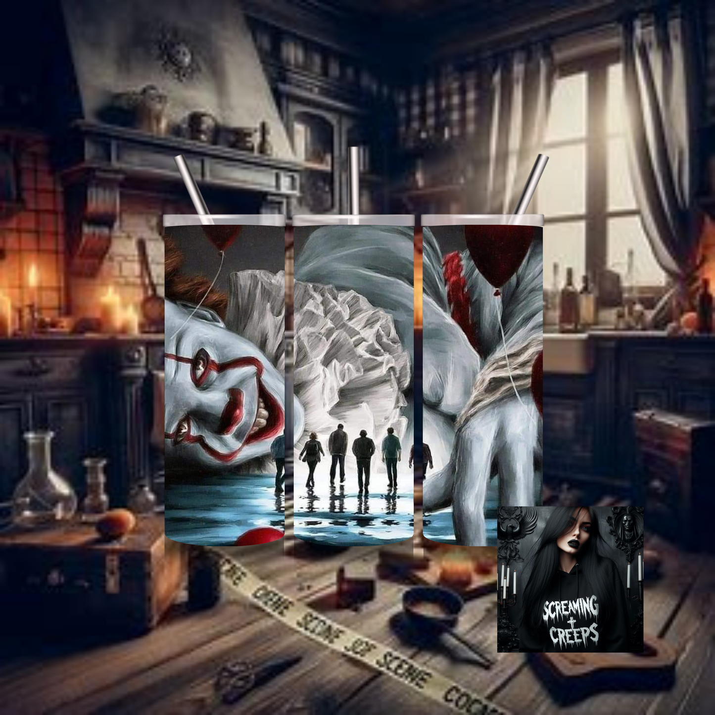 IT Pennywise, 20oz Insulated Drinking Tumbler