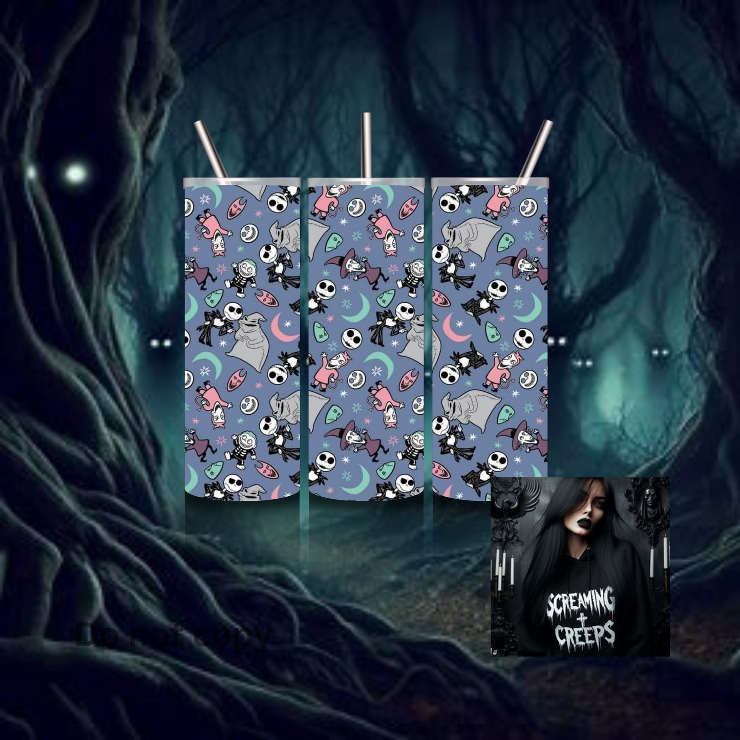 Classic Movie and Show Tumblers, Stainless Steel Edition for Halloween Movie Marathons