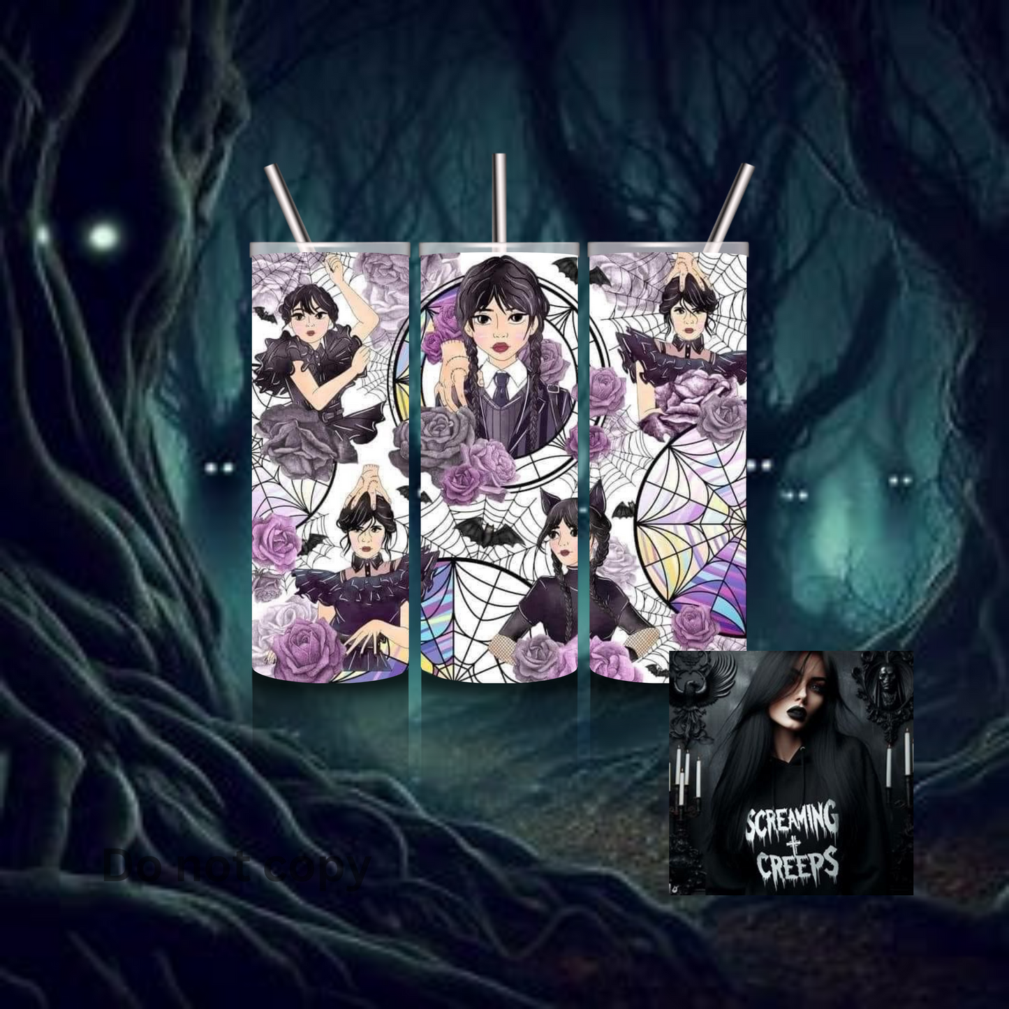 Classic Movie and Show Tumblers, Stainless Steel Edition for Halloween Movie Marathons